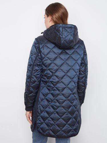Versatile quilted coat with practical welt pockets for everyday convenience by Charlie B.