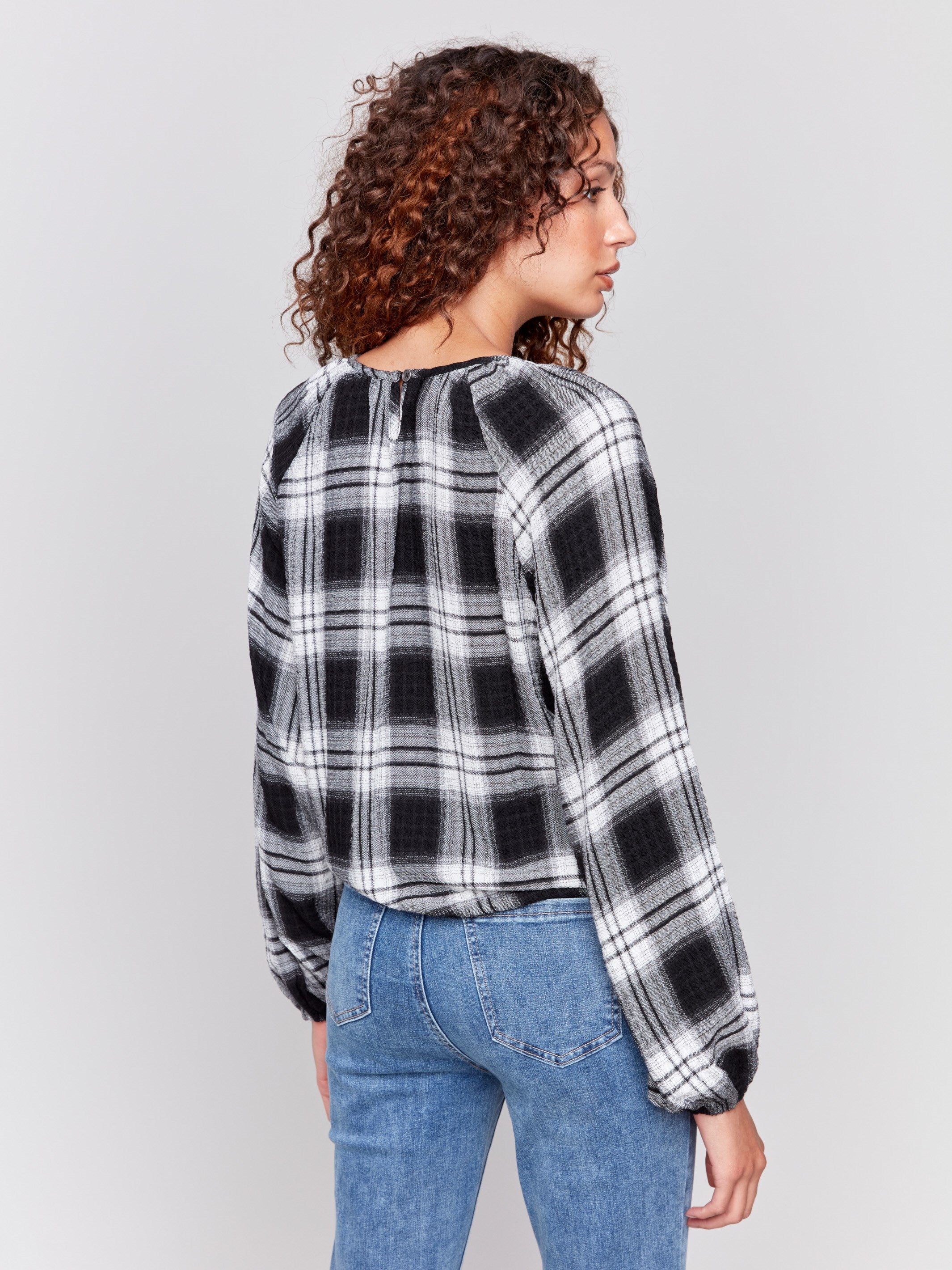 SALE :Charlie Front Tie Long Sleeve