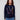 Navy sweater featuring colorful 'LOVE' embroidery in a playful design, paired with ribbed cuffs for added style by Charlie B.