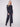 Flare fit jeans in blue black stretch denim, designed for both comfort and modern style by Charlie B.