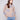 Heather nutmeg sweater featuring a crew neckline and striking blue floral accents for a casual look by Charlie B.