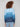 Stylish blue ombre sweater with knit cuffs, offering a cozy feel and artistic gradient for cooler days by Charlie B.