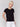 Crew neck black t-shirt from organic fabric, by Charlie B.