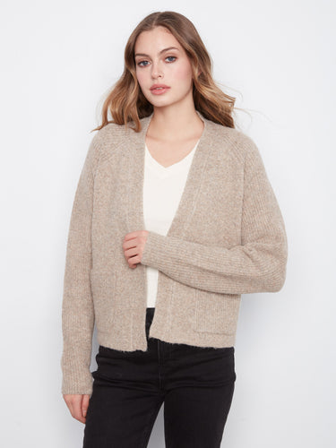 Experience ultimate comfort with the raglan sleeves of this stylish cardigan by Charlie B.