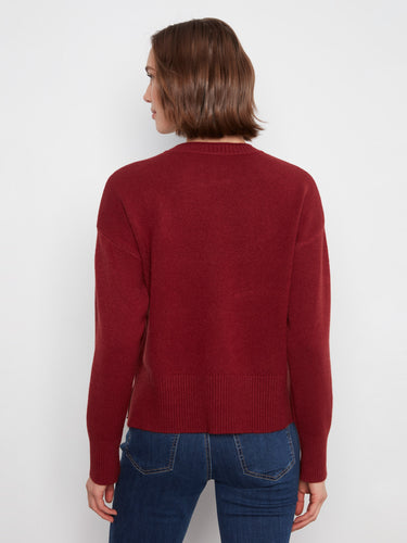Casual yet refined, this sweater features drop shoulders and a patch pocket to elevate your wardrobe basics. By Charlie B.