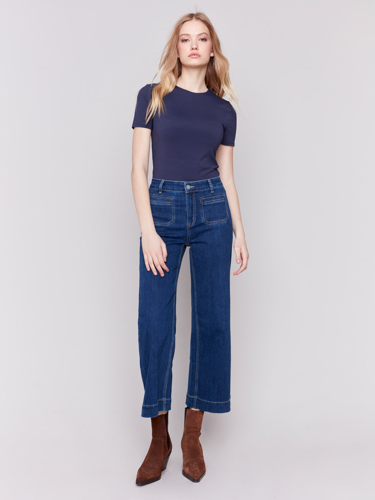 Charlie B Barrel Jean Indigo