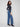 These medium blue jeans have special rivets and a regular rise, ensuring both style and comfort by Charlie B.