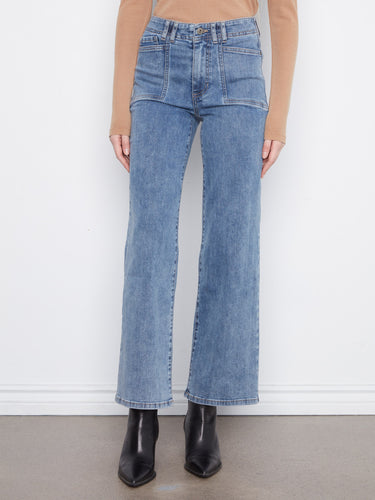 These full-length jeans provide versatile styling options, perfect for pairing with boots or sneakers. By Charlie B.