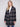 Sophisticated navy plaid boucle coat in a versatile style, perfect for any occasion by Charlie B.