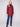 Cranberry plaid boucle knit coat with a chic tailored collar, complete with stylish patch pockets by Charlie B.