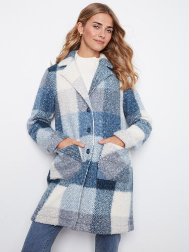 The tailored collar elevates the coat's chic aesthetic while ensuring comfort by Charlie B.