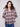 Chic berry plaid shirt with comfortable blouson cuffs for a relaxed fit by Charlie B.