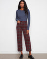 These stylish pants feature a wide leg design, offering a comfortable and chic look for any occasion. By Charlie B.
