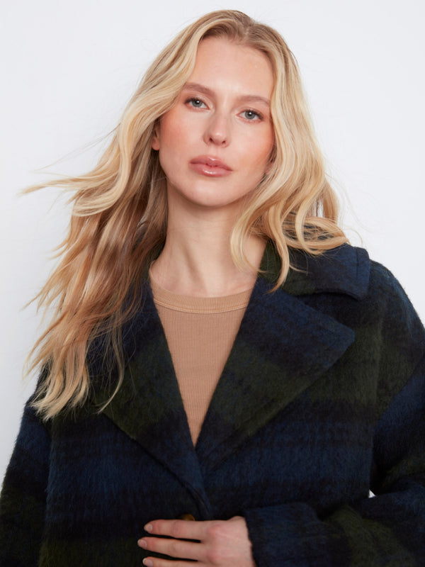 Manteau à carreaux en mélange de laine - Crépuscule