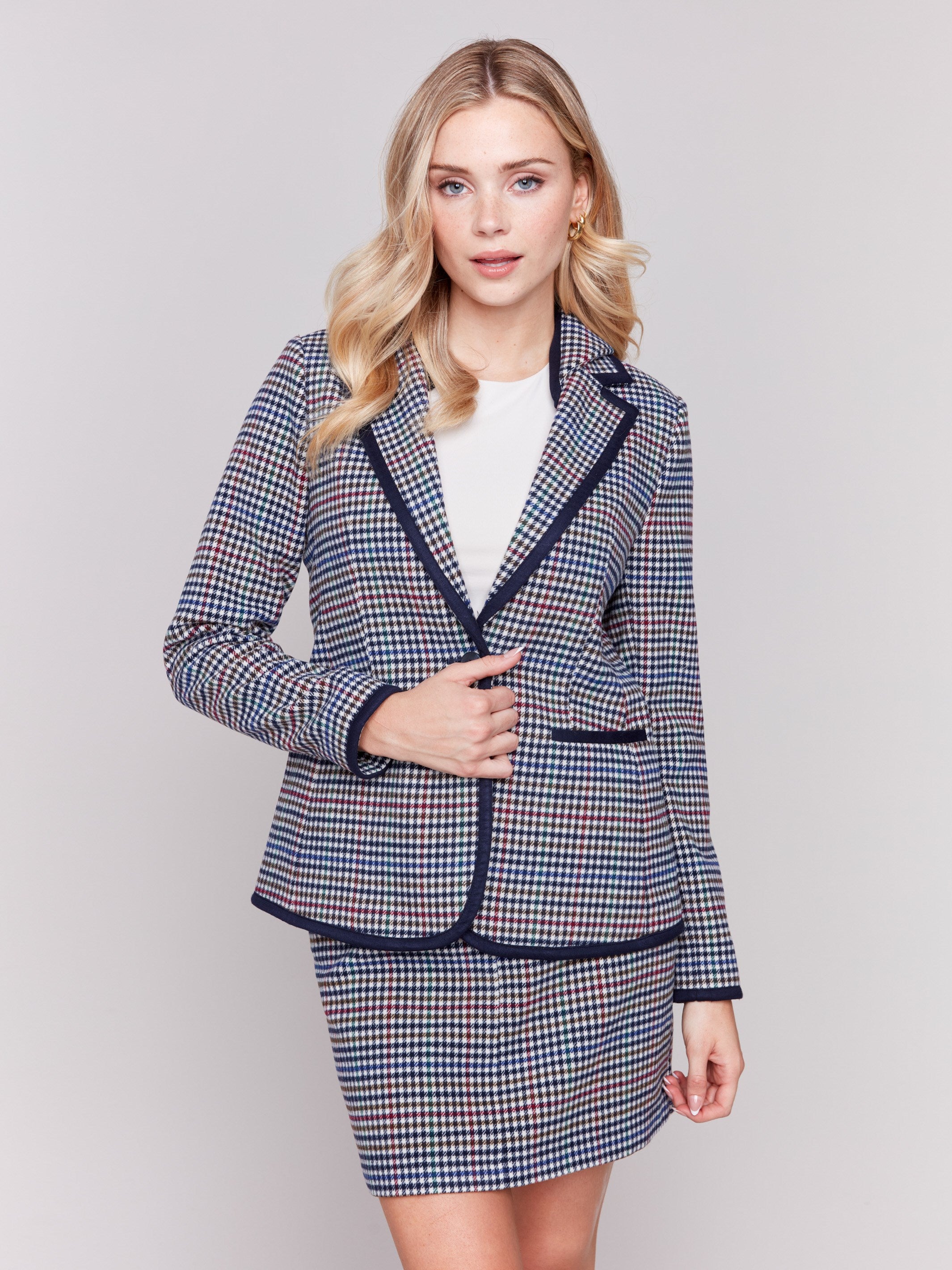 Blazers for Women Black Plaid More Charlie B Canada