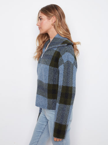 Designed with long sleeves, this plaid jacket offers both warmth and style for cooler days by Charlie B.