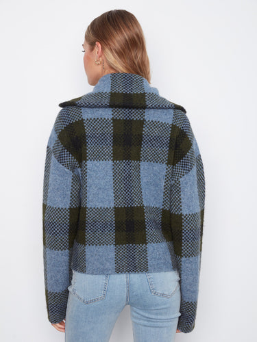 A relaxed fit ensures all-day comfort in this trendy plaid jacket, making it a wardrobe staple by Charlie B.