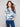 Blue swirl sweater featuring a V-neck design and long sleeves for a stylish look by Charlie B.