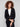 Elegant black blazer with a sophisticated hook-and-eye front closure, adding a modern touch to your wardrobe by Charlie B.