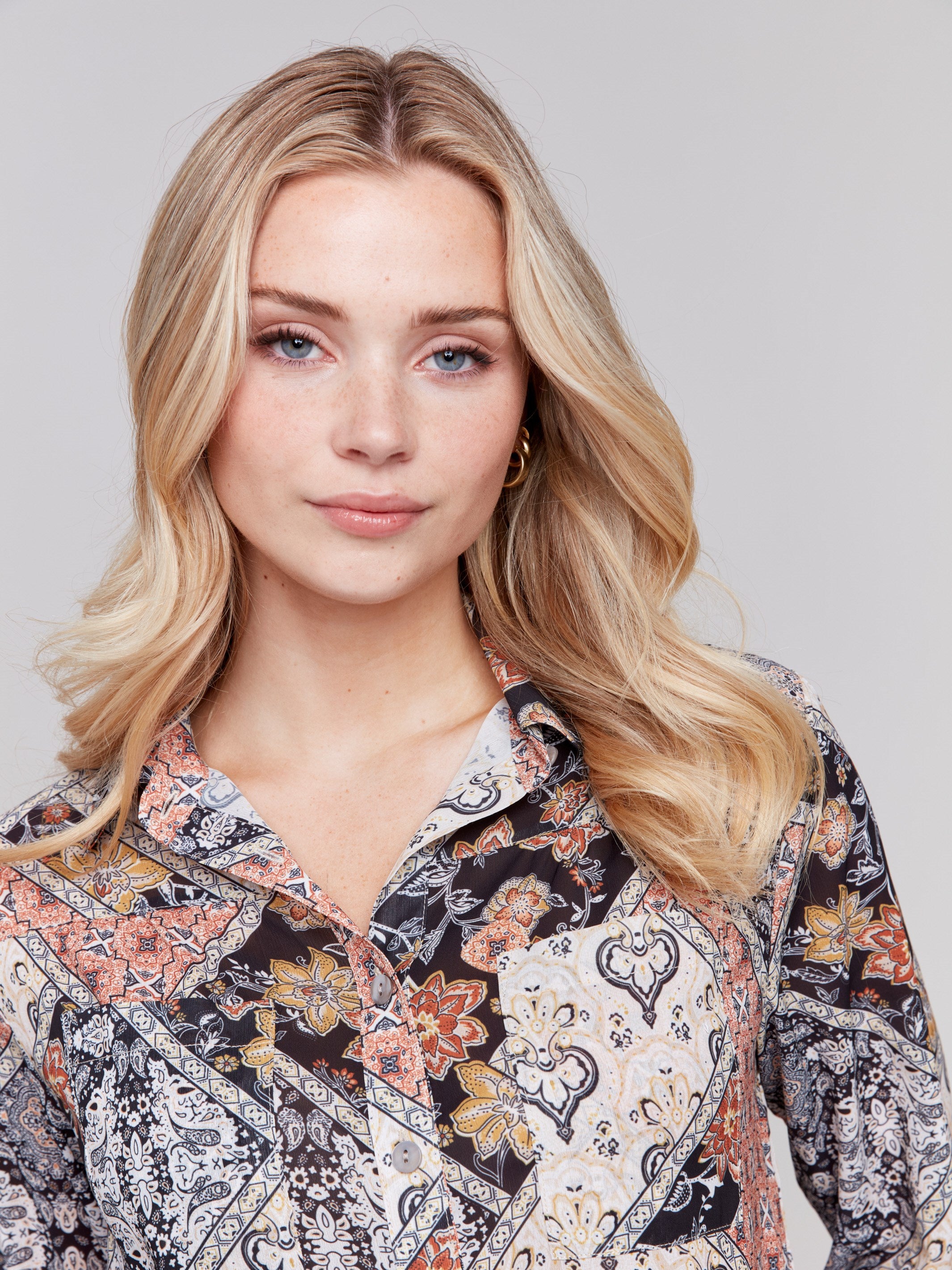 Charlie B | T-shirt fraise C2972 - Marine