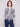 Chic patchwork blouse featuring a tie-front option, perfect for casual or dressed-up looks by Charlie B.