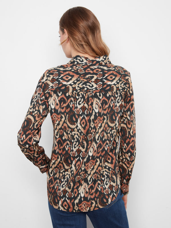 Chemise imprimée à boutons - Kaia