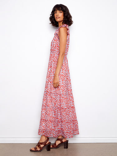 A flowing maxi length provides effortless elegance and graceful movement in this stylish piece by Charlie B.