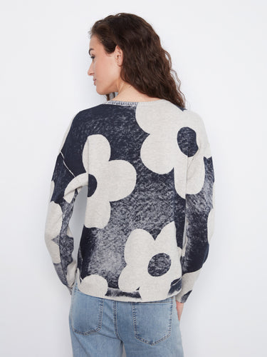 The damask-inspired floral design complements the long sleeve structure, perfect for any occasion by Charlie B.