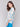 Elegant blouse showcasing a chest pocket in colorful design by Charlie B.
