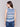 Abstract pattern blue and white tank top with crew neckline by Charlie B.