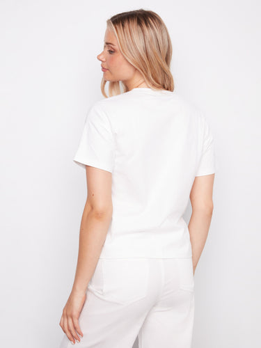 Versatile t-shirt with an eye-catching print, perfect for pairing with various outfits by Charlie B.