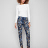Bohemian print jogger pants with a relaxed fit and stretch fabric, showcasing an elastic waistband for comfort by Charlie B.