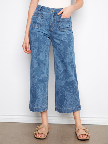 The regular rise design of these denim pants ensures a comfortable fit while maintaining a trendy appearance. By Charlie B.