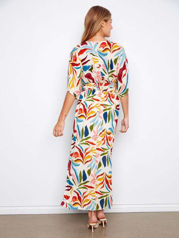 Printed Dolman Sleeve Maxi Dress - Solstice