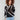 Sweater with semi-sheer knit and geometric pattern in Black/Ecru, offering a stylish crew neckline by Charlie B.