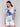 Blue abstract pattern adorns this chic T-shirt by Charlie B.