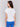 Stylish white floral top highlighting the side tie detail by Charlie B.