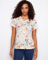 Floral top with a flattering V-neck design, perfect for casual outings by Charlie B.
