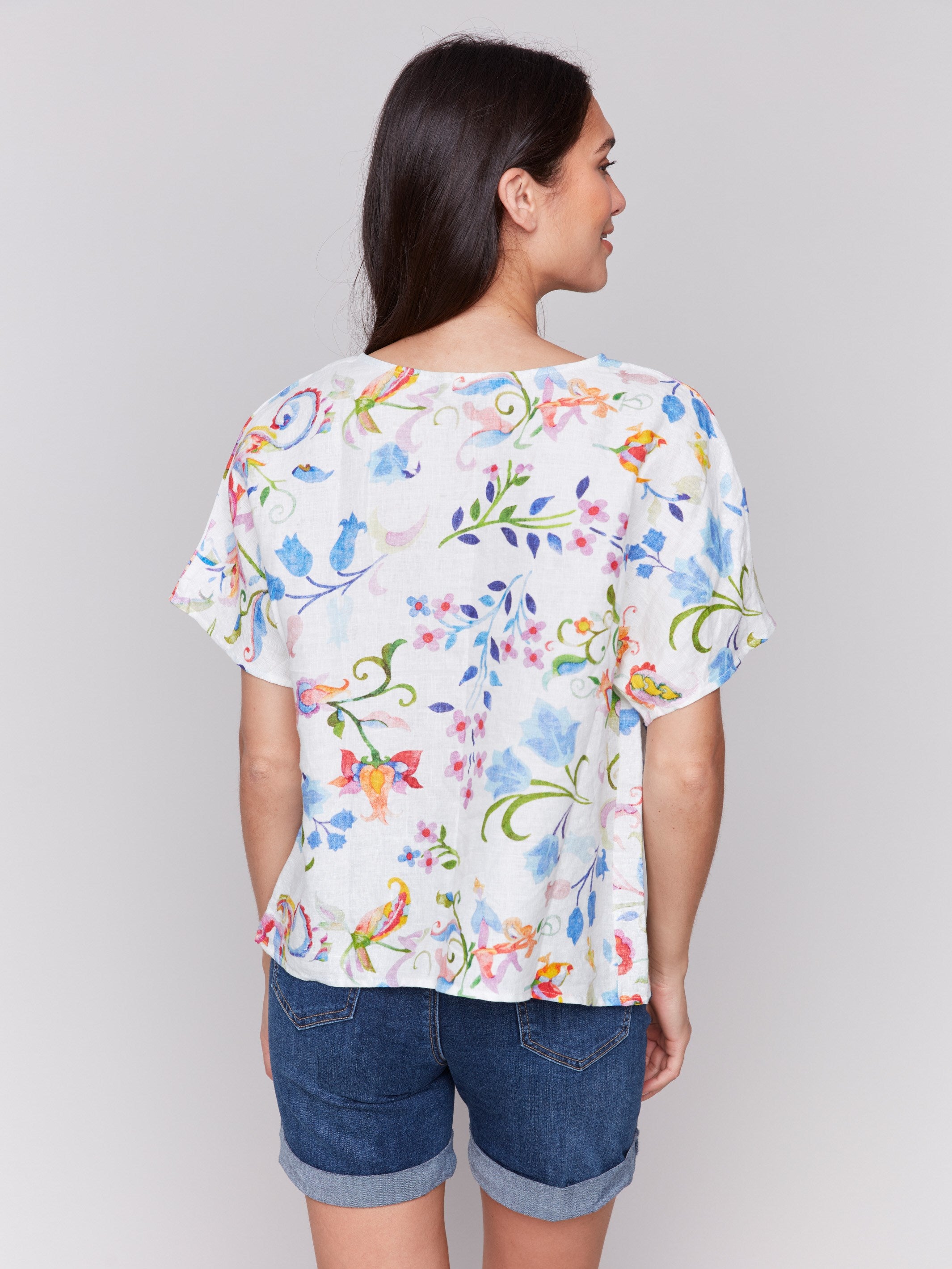 Stylish short Dolman sleeves adding flair to your wardrobe by Charlie B.