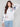 Sweater in soft heather grey with charming elastic cuffs and vibrant floral motifs by Charlie B.