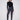 Navy slim-leg pants featuring a skinny fit and abstract print, perfect for a chic look by Charlie B.