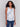 Ivory sleeveless top with a paisley print and keyhole detail at the back, by Charlie B.