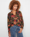 Floral shirt with a classic shirt collar, featuring vibrant colors and a comfortable fit for any occasion by Charlie B.