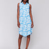 Button-front dress with a stylish rounded hemline by Charlie B.