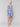 Chic sleeveless design in blue and white ikat pattern, perfect for summer days by Charlie B.