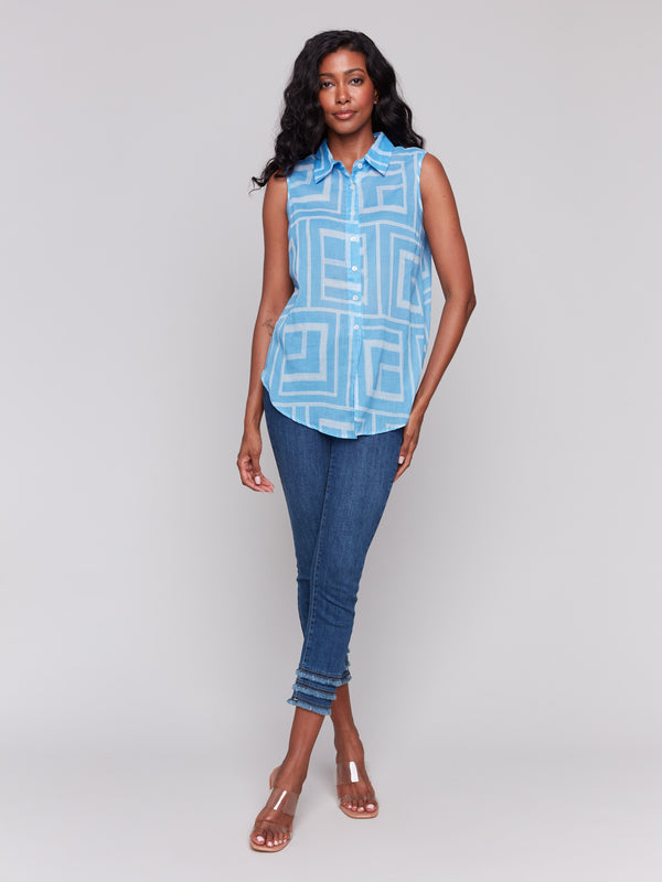 Soft fabric ensures comfort in this stylish piece by Charlie B.