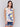 Top with rounded hem and abstract pattern by Charlie B.
