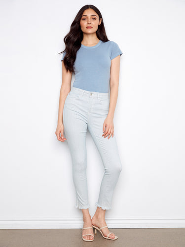 Featuring a practical 5-pocket design, these jeans combine fashion and functionality effortlessly by Charlie B.