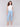 Blue capri pants with a slim leg design by Charlie B.