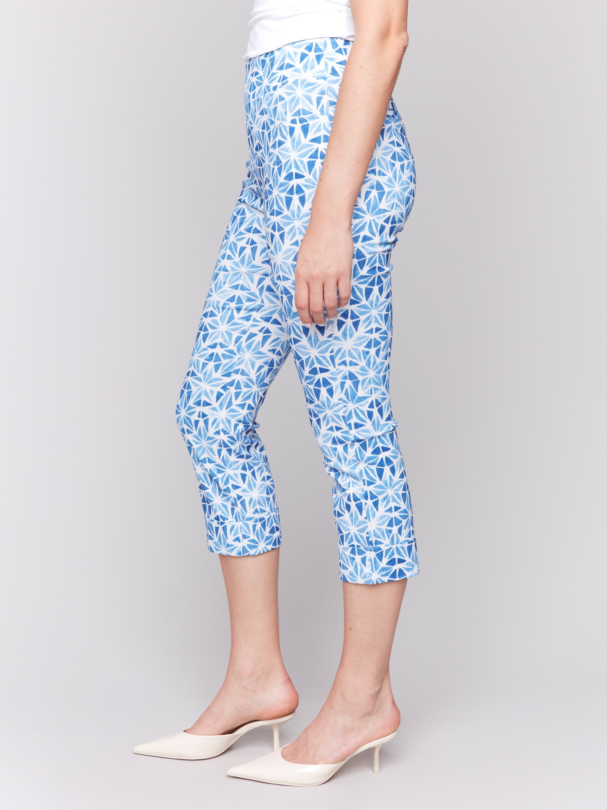 Capri pants featuring stretch fabric for comfort by Charlie B.
